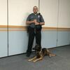 Lamar Democrat/Autumn Shelton
K-9 Handler Toby Luce is pictured here with new K-9 Tosca, who is taking over the role from the recently retired Hondo.