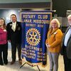 Lamar Democrat/Melissa Little
Representing Rotary are, left to right, President-Elect Heidi Johnson; District Governor Dr. Jay Craig, President Amy Neher and Assistant Governor Wally Bloss.