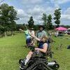 Photo courtesy of Peterson Outdoors Ministries
Tomahawk throwing was a popular event at the Adaptive Day at the Lake.