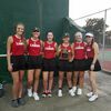 The Lamar Lady Tiger tennis team took second at team districts. Lexi Phipps, holding the trophy, took first place honors in No. 1 Singles at the Class 1 Championships.