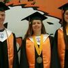 Photo by Sally U. Smith
From left, Salutatorian Gavin Wampler and Co-Valedictorians Julia Case and Olivia Moss.