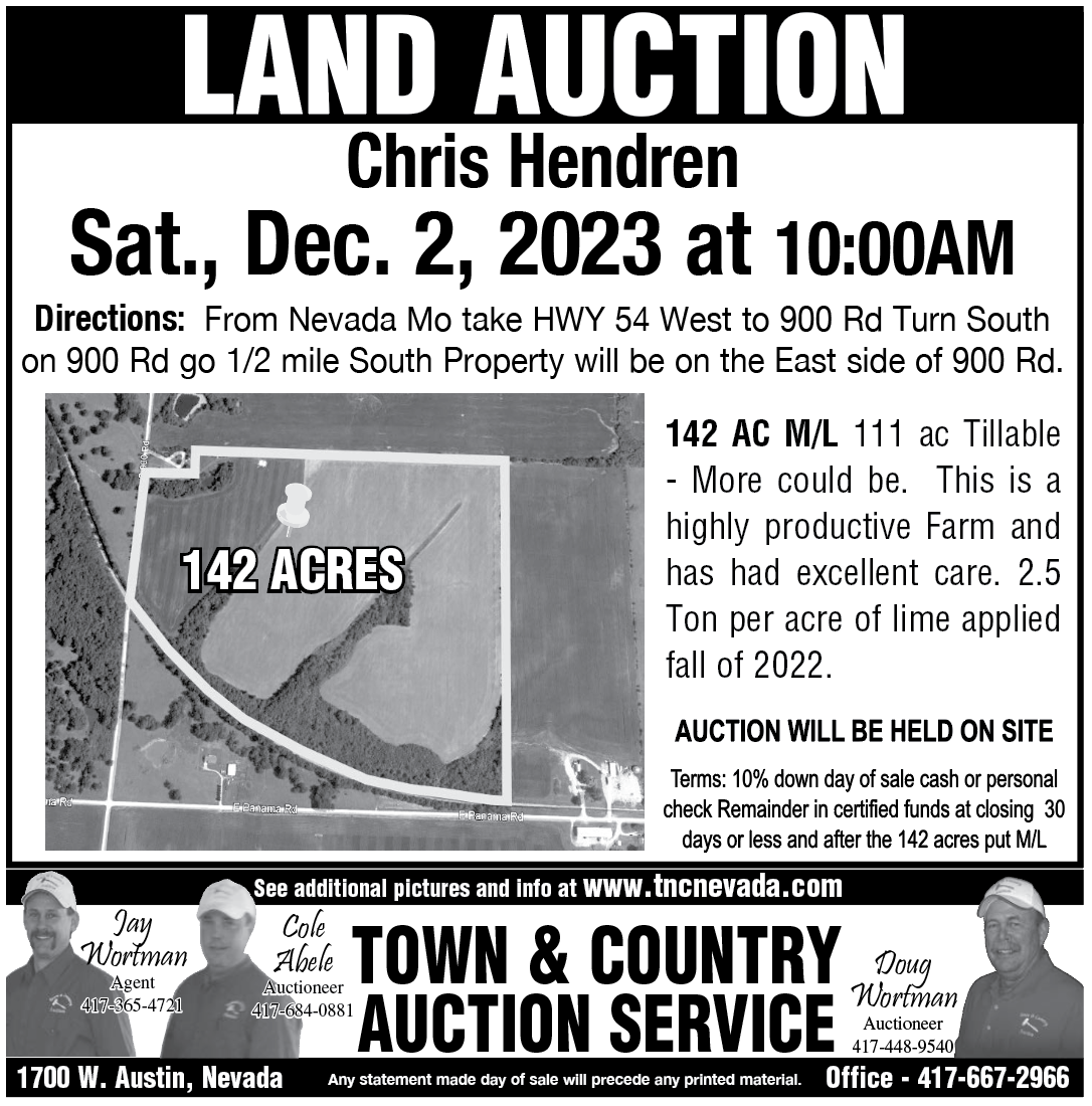Hendren Land Auction